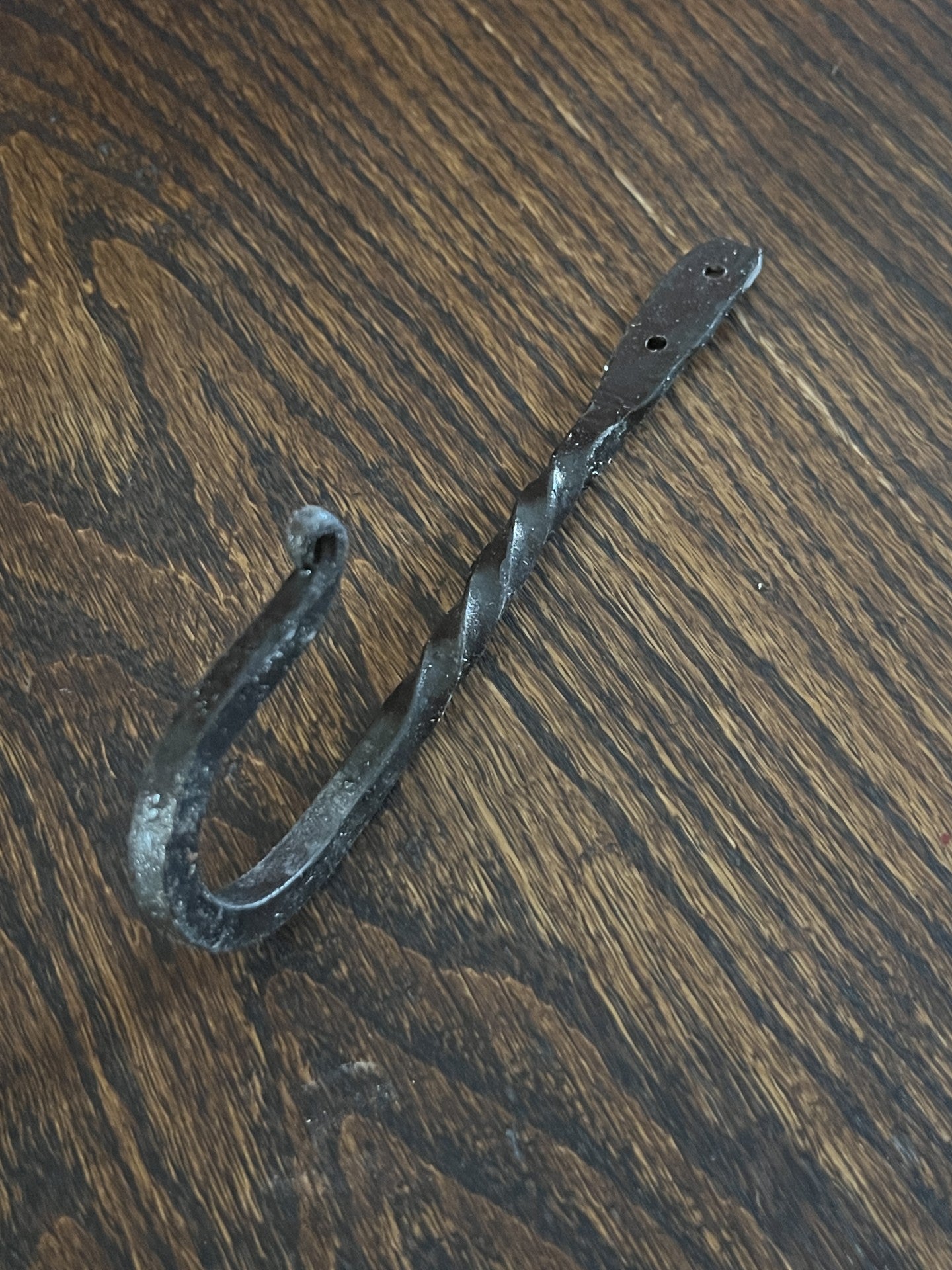 Blacksmith Forged and Twisted Wall Hook