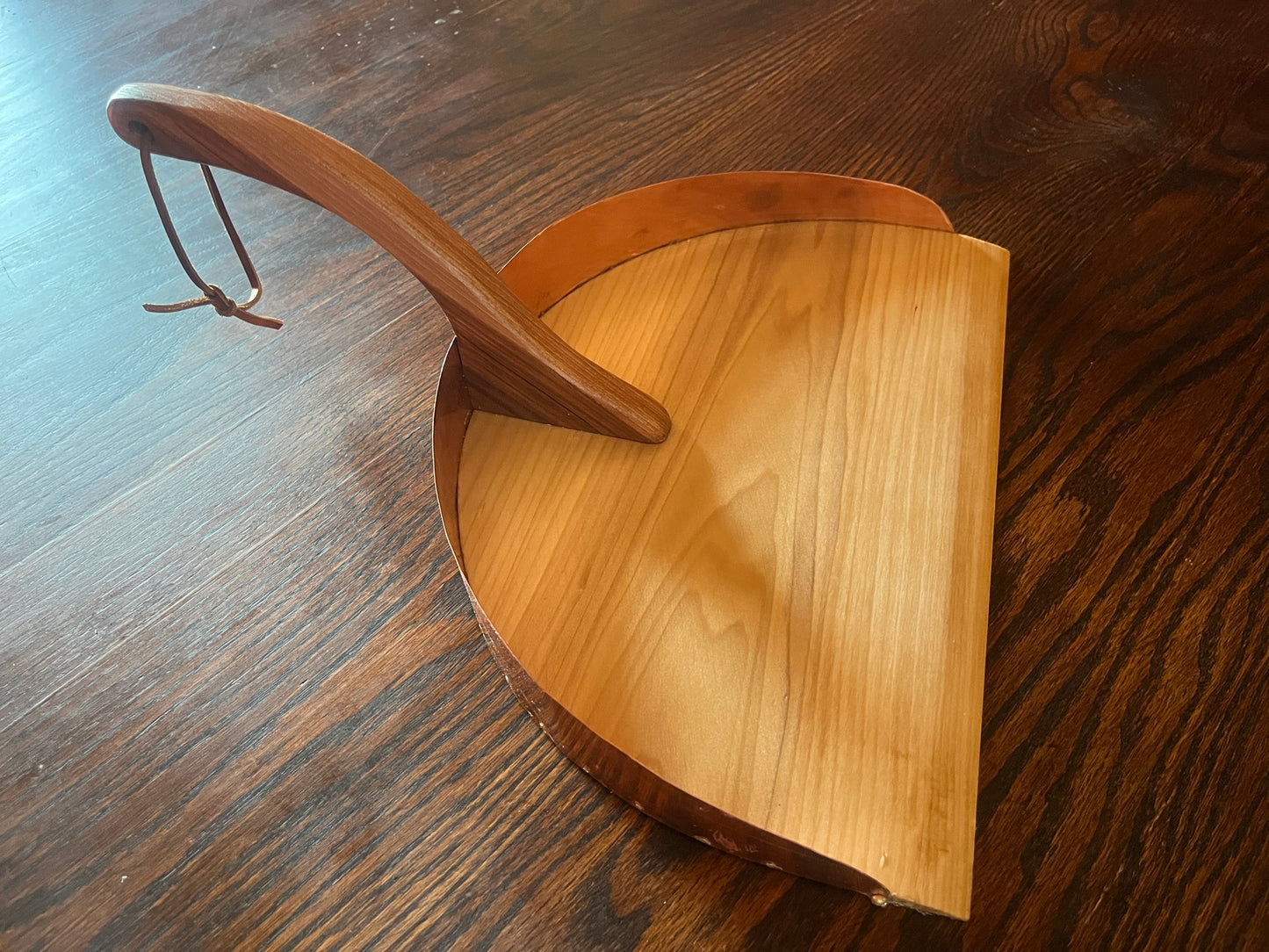 Handmade Wood and Copper Dustpan