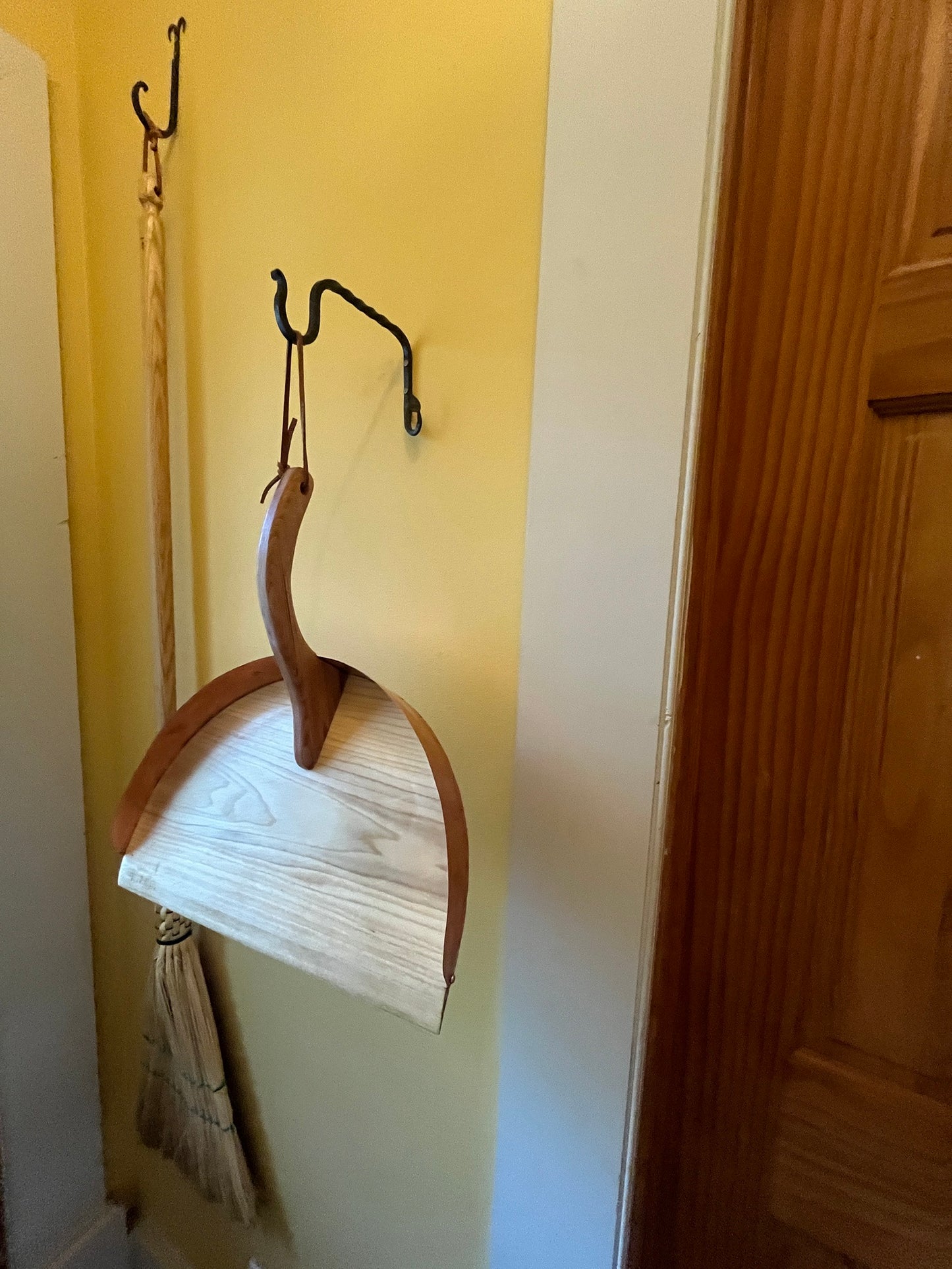 Handmade Wood and Copper Dustpan