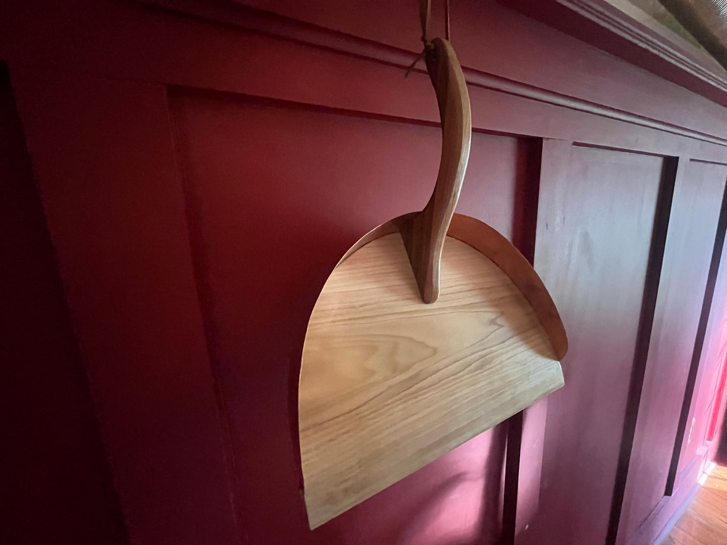 Handmade Wood and Copper Dustpan