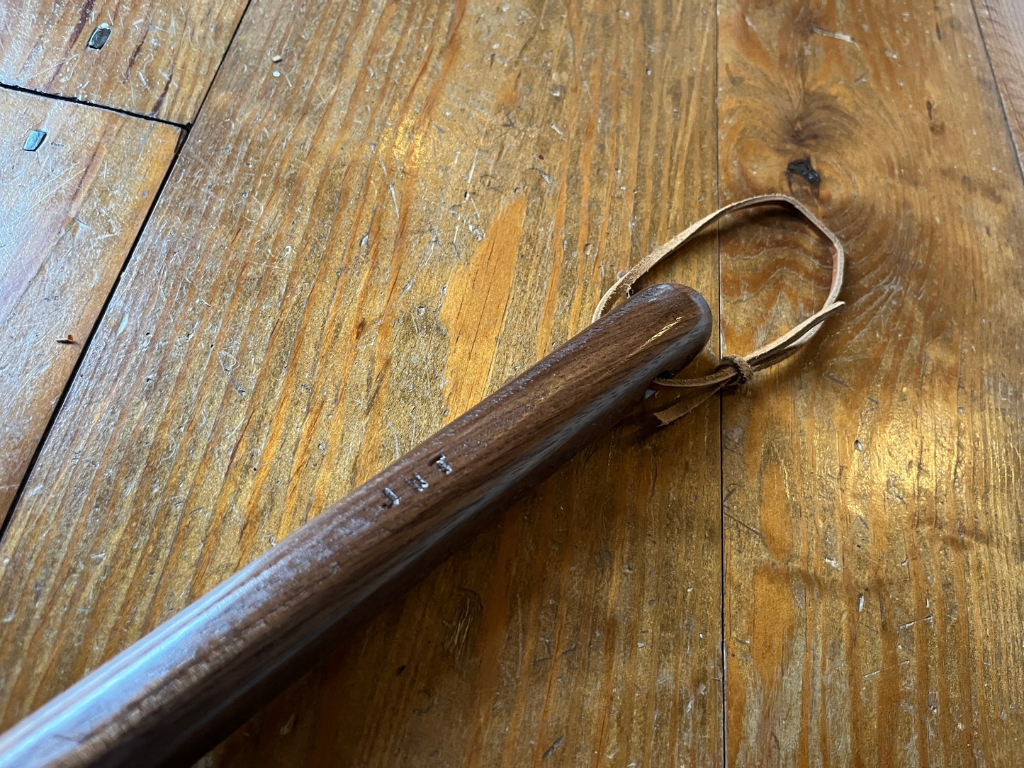 Handmade Broomcorn Cobweb Broom on a Handmade Black Walnut Broomstick