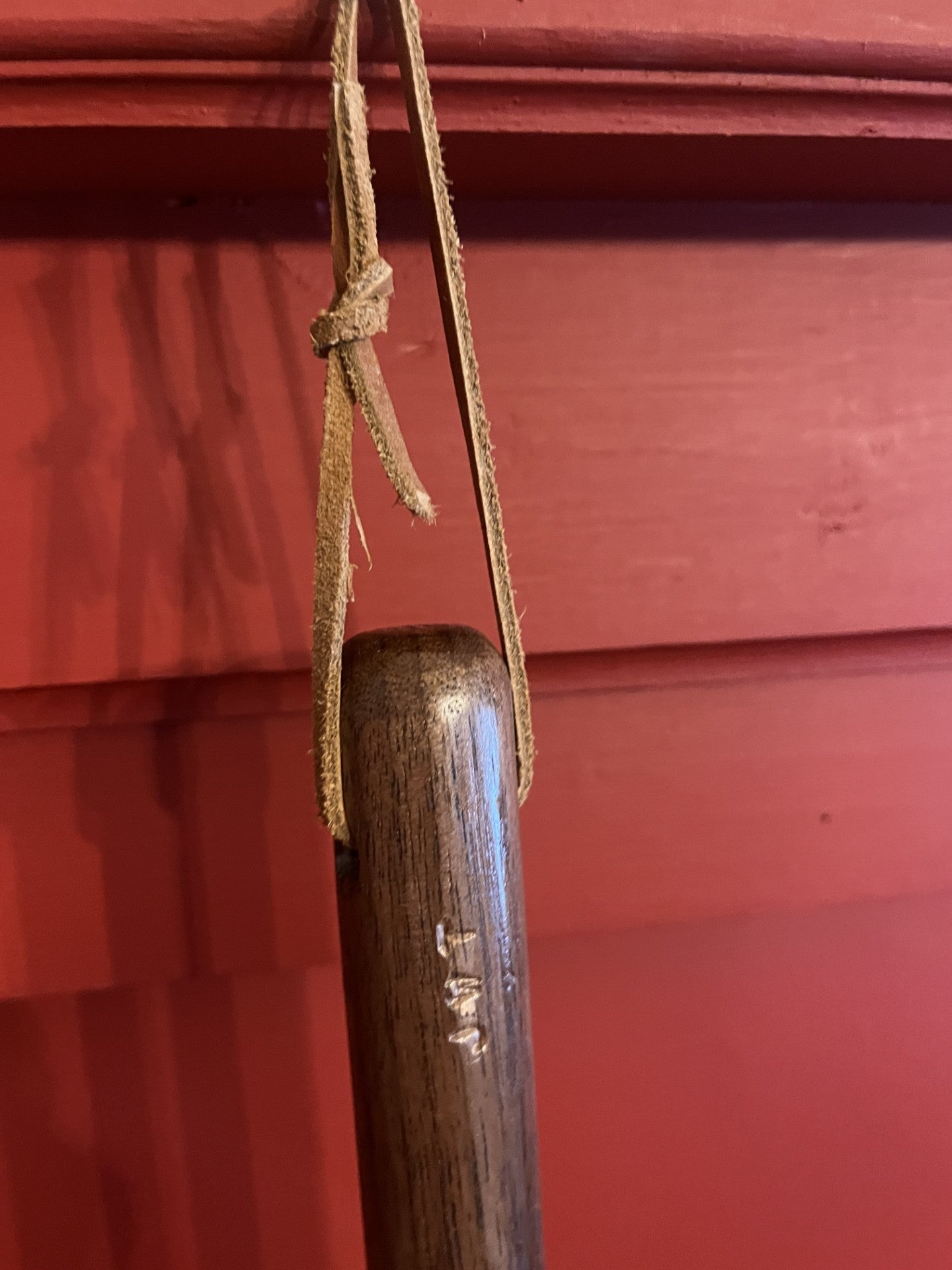 Handmade Broomcorn Cobweb Broom on a Handmade Black Walnut Broomstick