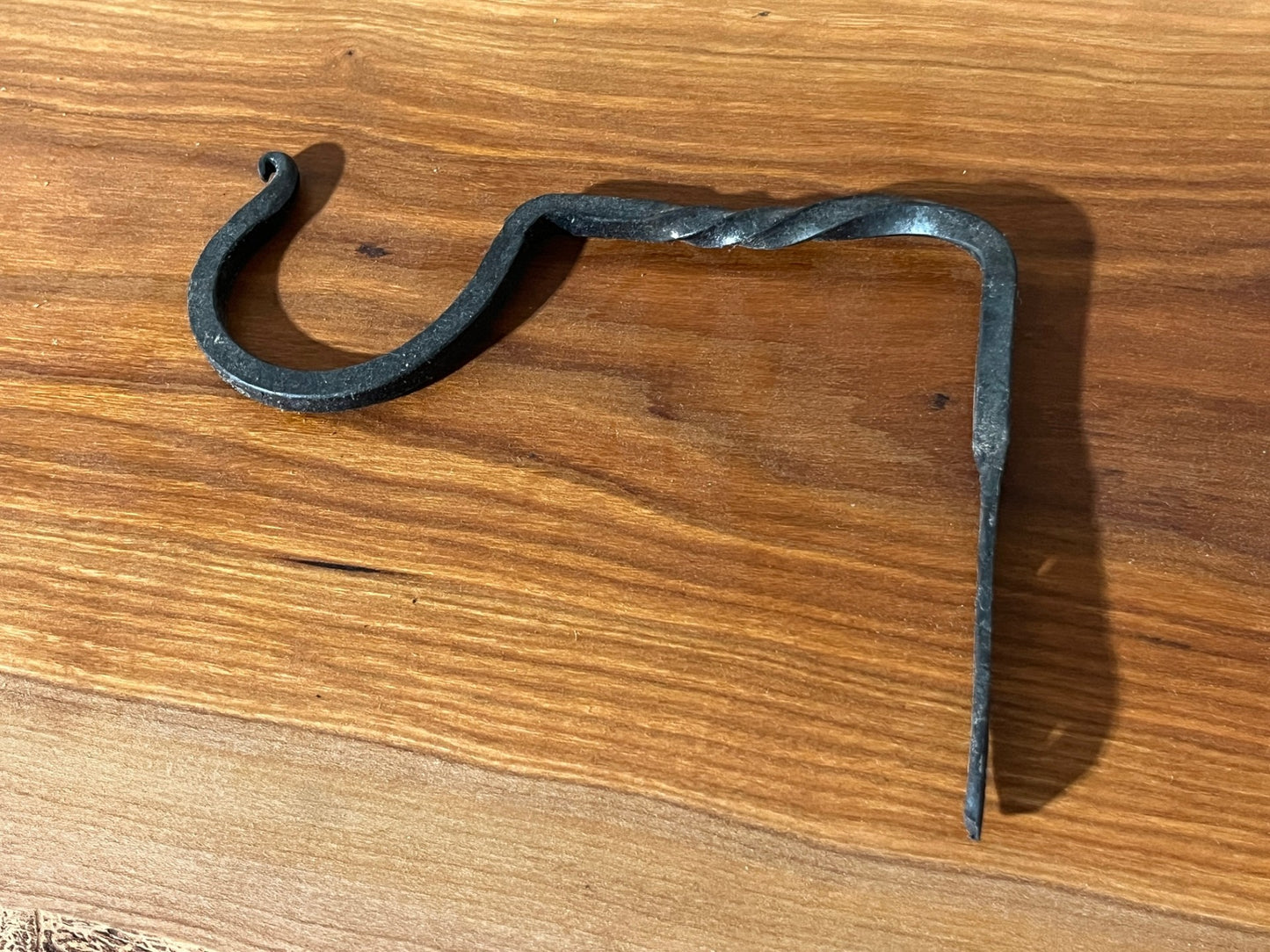 Hand-Forged Blacksmithed Broom Hook