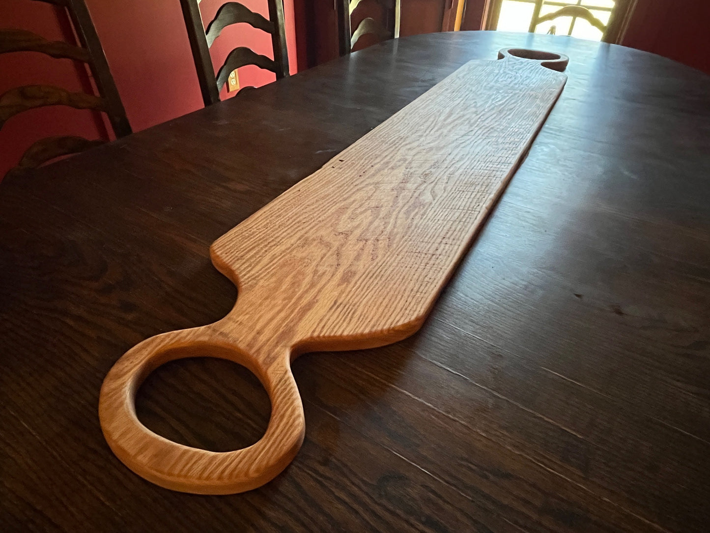 Extra Large 6 Foot Rustic Luxury Solid Oak Charcuterie Board