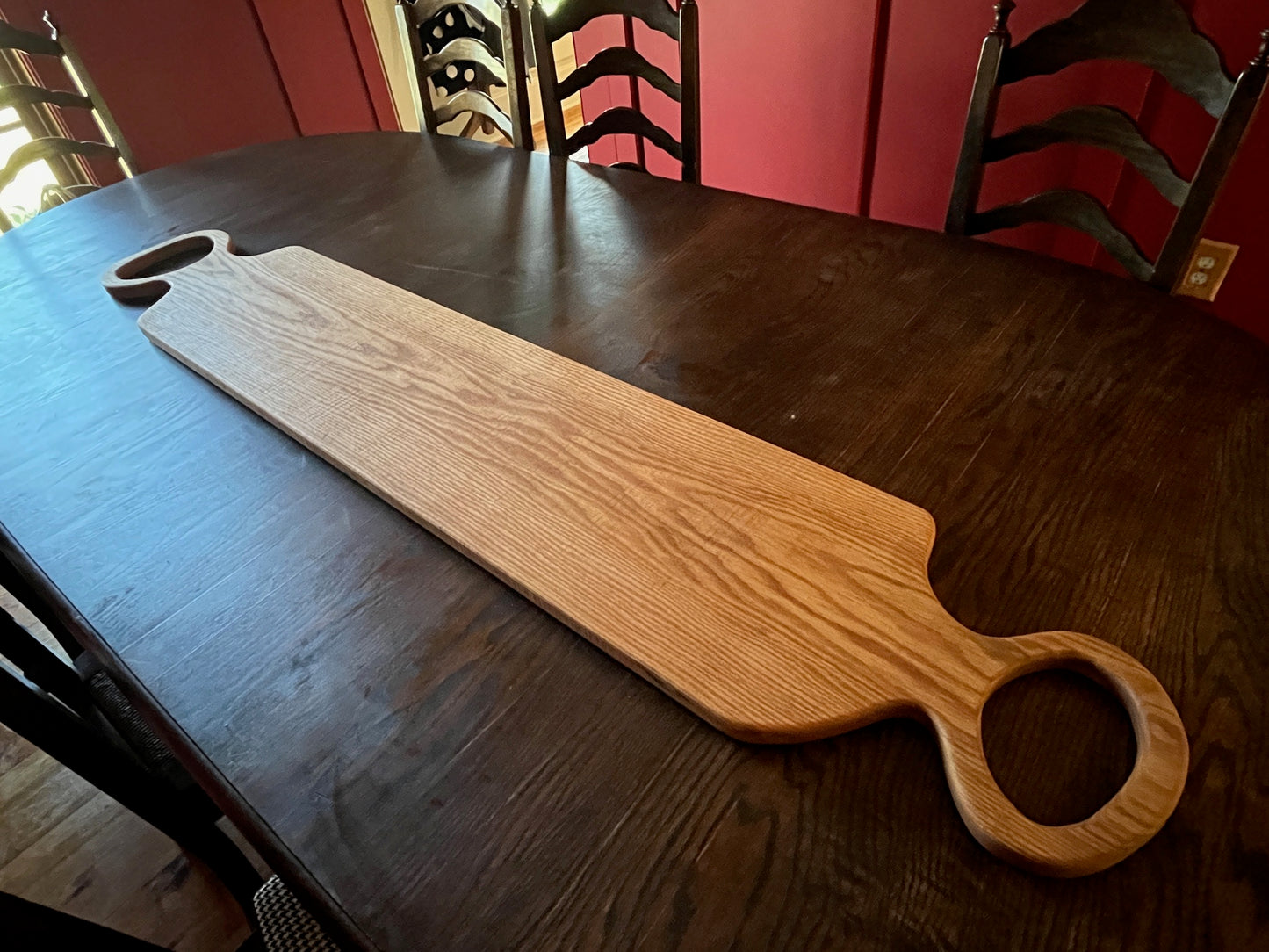 Extra Large 6 Foot Rustic Luxury Solid Oak Charcuterie Board