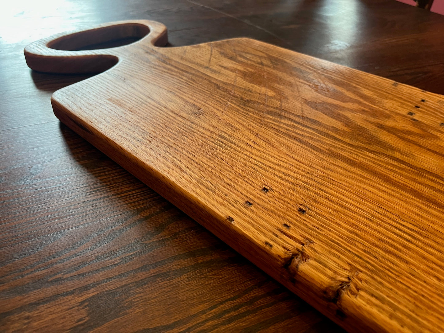 Extra Large Rustic Luxury 41.5" inch Solid Oak Charcuterie Board