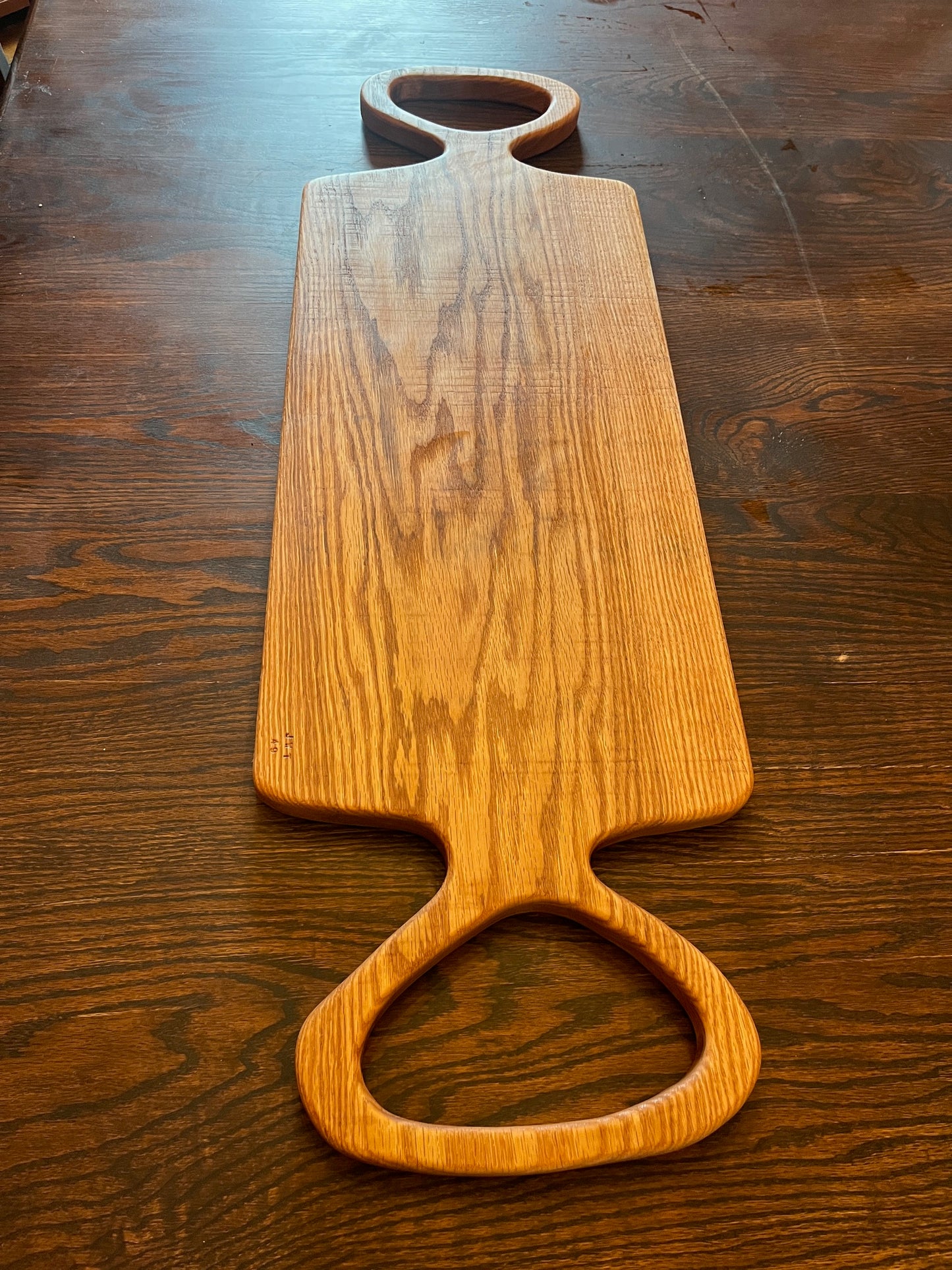 Extra Large Rustic Luxury 41.5" inch Solid Oak Charcuterie Board